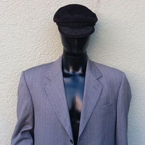 ISSIMO (Italy) Men's Gray Blazer/Suit Coat Tailored Cut with Subtle Pinstripes